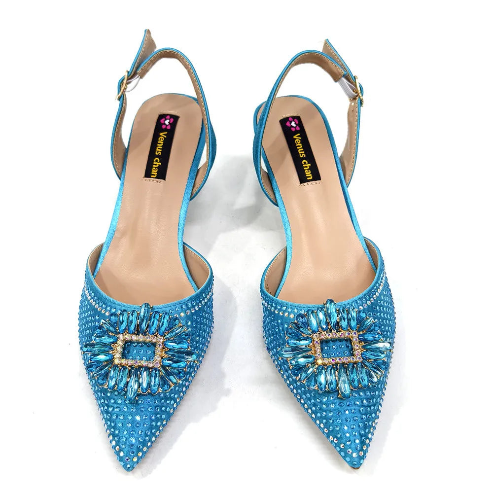 Sandali da donna nigeriani di alta qualità, stile italiano, sandali da donna africani, scarpe di lusso firmate, scarpe da donna 2025