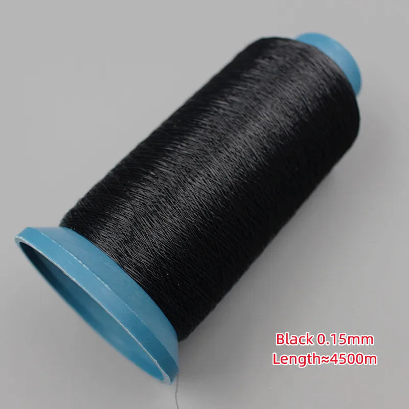 Filo trasparente per macchina da cucire da 4500 metri per colletto applicato a mano, filo di nylon invisibile da tavolo, accessori per cucito