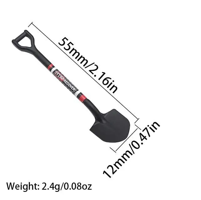 Simulated Metal Shovel Decoration For 1/10 1/18 1/24 Rc Tracked Vehicle Axial Scx10 90046 D90 Yikong Rgt Traxxas Trx4 Trx4m D12