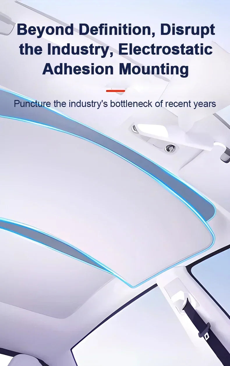 Sunroof Sunshade For Porsche Taycan 2025 Car Accessories 2019~2024 Auto Electrostatic Adsorption Roof Sun Shade Visor Cover Part