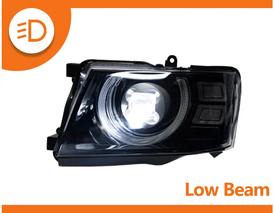 LED Auto Headlight Assembly For Nissan Patrol Y61 2005-2013 Upgrade Plug and Play Projector Lens Car Front lamps Accessories