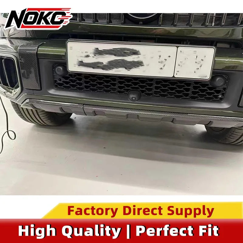 Dry Carbon Fiber Front Rear Bumper Cover Trim For Mercedes-Benz G-Class W465 G63 Dry Carbon Decorative Inserts OEM Replacement