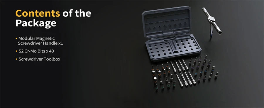 Set di cacciaviti magnetici 24 in 1 Cacciavite a cricchetto magnetico compatto e portatile con manico motore reversibile ad alta coppia