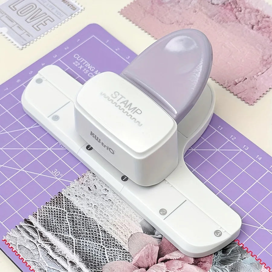 Macchina per goffratura con timbro e sigillo, rifilatrice di precisione per carta fotografica, macchina da taglio fai da te per regali di compleanno e festività, ufficio