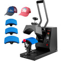 SucceBuy Cappello Pressa a Caldo 4 in 1 Macchina per Pressa a Caldo per Cappellini 6x3 pollici Trasferimento a Conchiglia LCD Digitale Timer Controllo della Temperatura