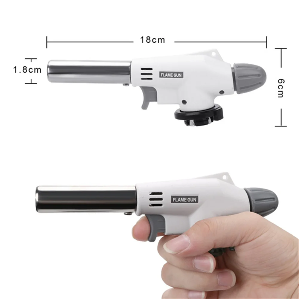 Torcia da cucina autoaccensione bruciatore saldatore a gas butano bruciatore a gas saldatore a fiamma torcia a gas pistola a fiamma a soffio per barbecue campeggio cucina