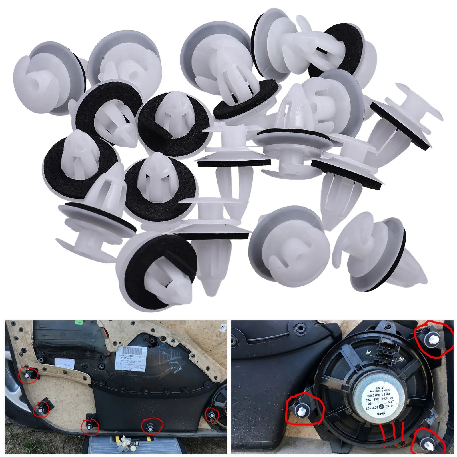 Interior Plastic Trim Clips Door Card Panel Fascia Lining Dashboard 51411973500 For BMW 3/5/7 E36 E34 E46 E38 E39 X5 M3 M5 Z3