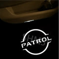 2PCS LED Car Door Projector Shadow Ghost Welcome Light Logo Lamps For Patrol Y62 2013-2017 2018 2019 2020 2021 Auto Accessories