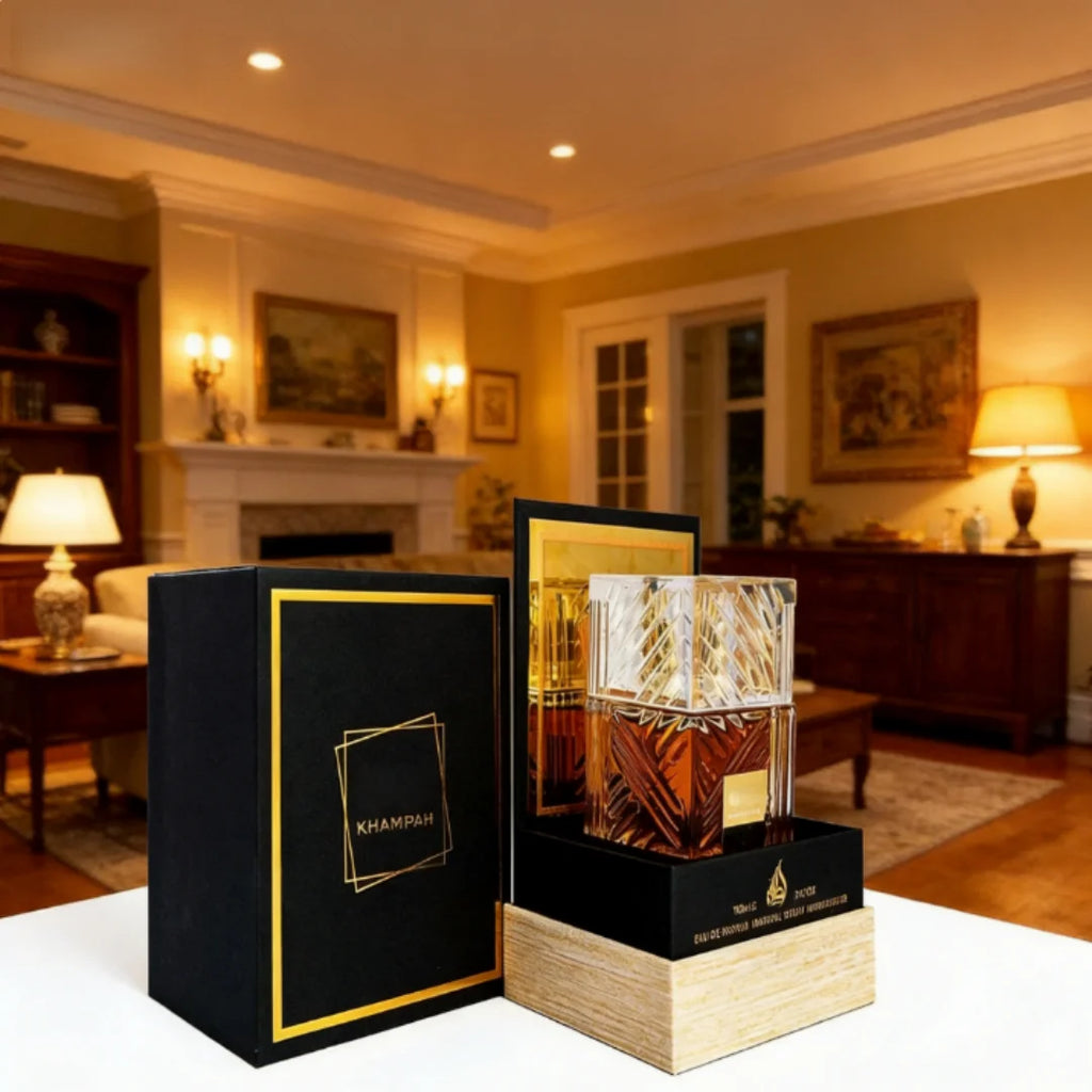 Profumo Lattafa 100ml Luxe Khamrah per Uomo Unisex, Fragranza al Muschio, Spray a Lunga Durata, Feromoni Seduttivi, Profumo Vibrante e Accattivante, Idea Regalo per Lei