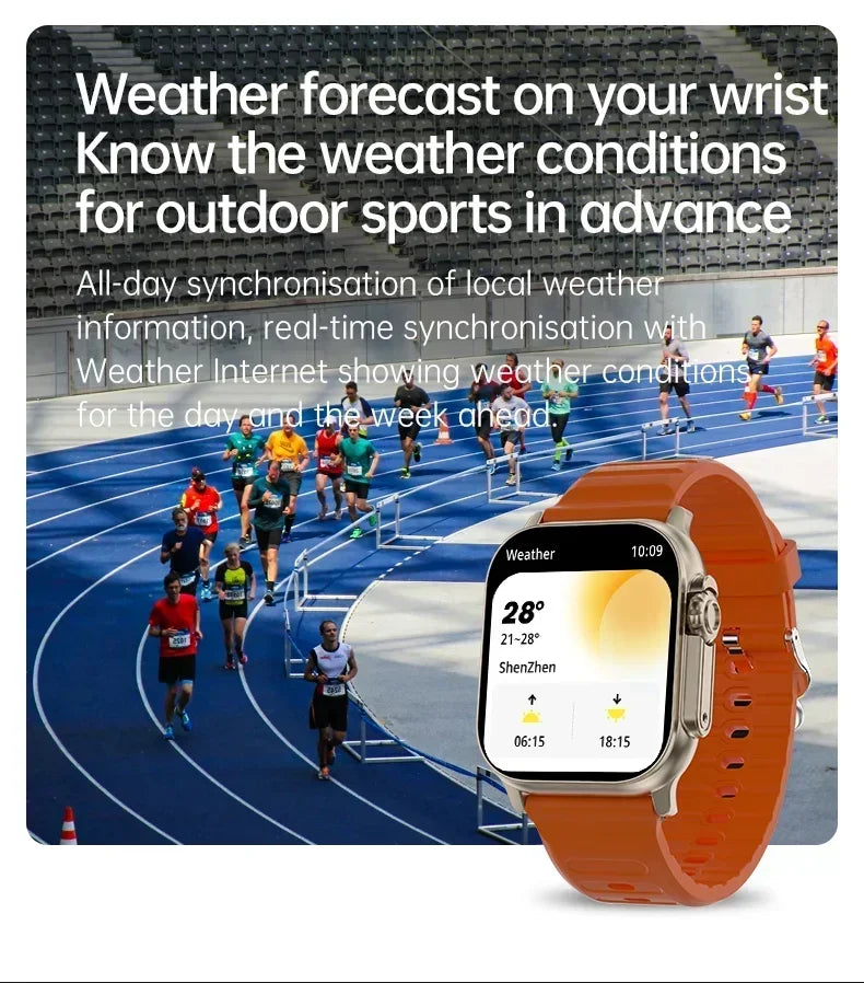 Smartwatch Watch 8 Ultra Watch Ultra Gen 2 IWO NFC Chiamate Bluetooth Cardiofrequenzimetro Impermeabile 2.2 Pollici Fitness Watch Wireless Novità 2026