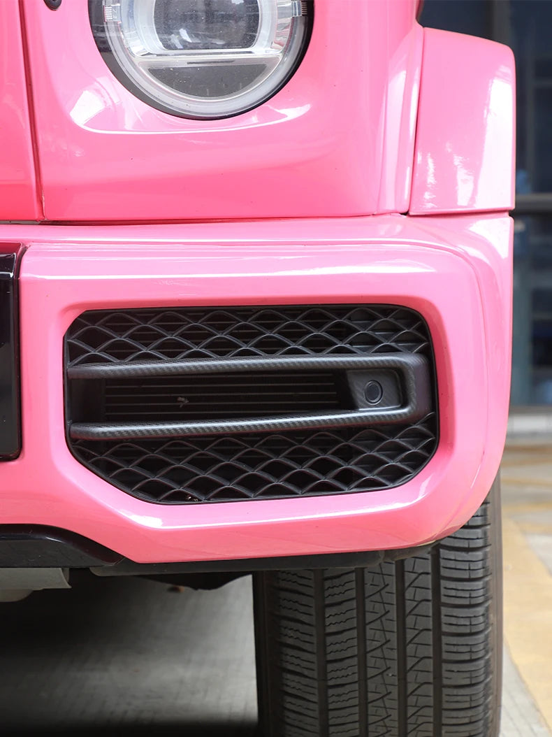 Fit For Mercedes G-Class W464 W463A G63 AMG 2019-2023 Real Carbon Fiber Front Fog Light Lamp Cover Trim Frame Car Accessories