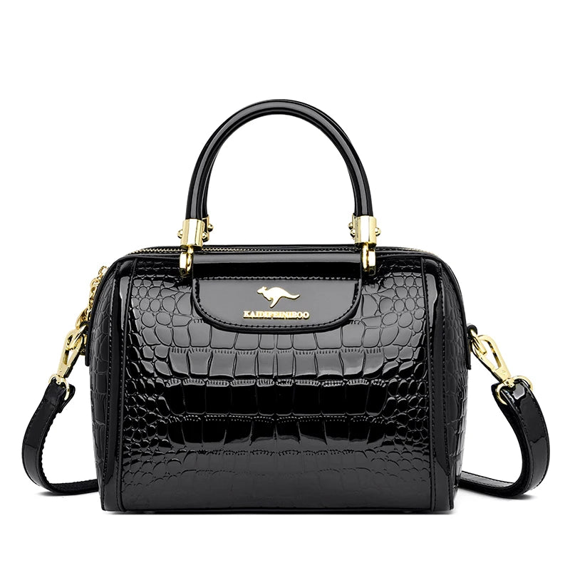 Borsa da donna in pelle di coccodrillo, nuova moda 2024, borse a tracolla da donna di lusso firmate, borsa da ragazza retrò alla moda, portafoglio Bolsas