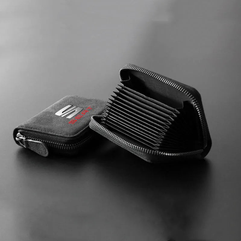 Borsa per carte multifunzionale Porta carte di credito Portafogli con cerniera Porta carte Borsa portachiavi per MG MG6 3 5 7 TF ZR ZS HS GS GT RX5 RX8