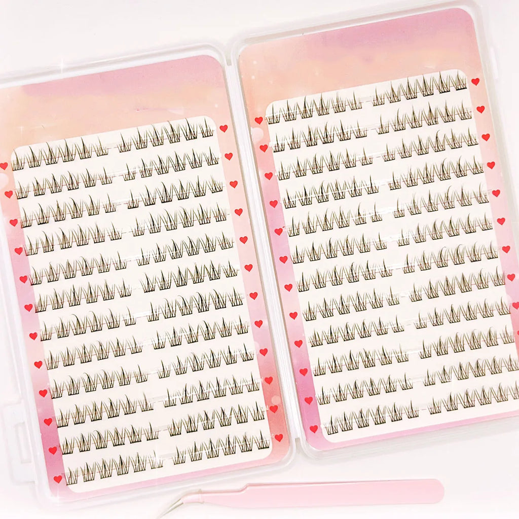 Hot Sales 32 rijen Valse Wimper Boek Natuurlijk Zacht Dagelijkse Make-up Wimper Clusters Voor Schoonheid