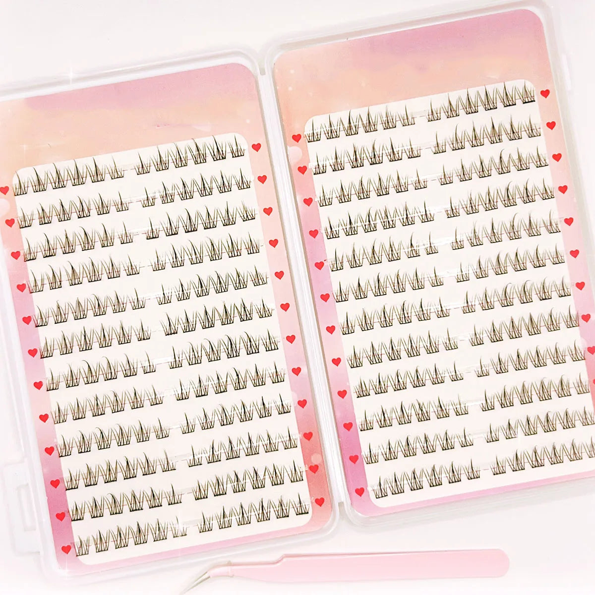 Hot Sales 32 Rows False Eyelash Book  Natural Soft  Daily Makeup Lash Clusters For Beauty