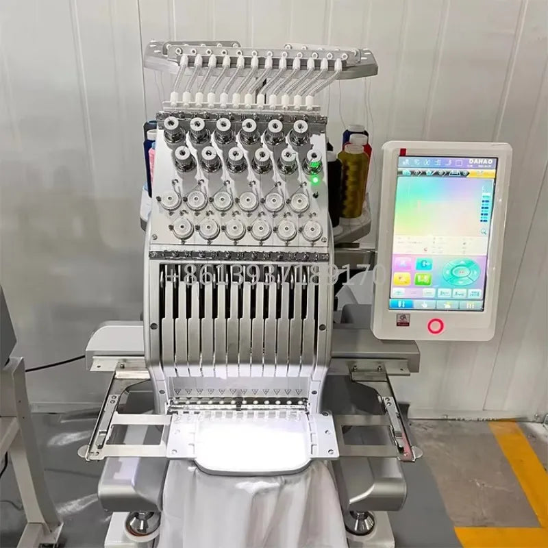 Macchina da Ricamo Professionale a 12 Aghi, Singola Testa, Grado Industriale