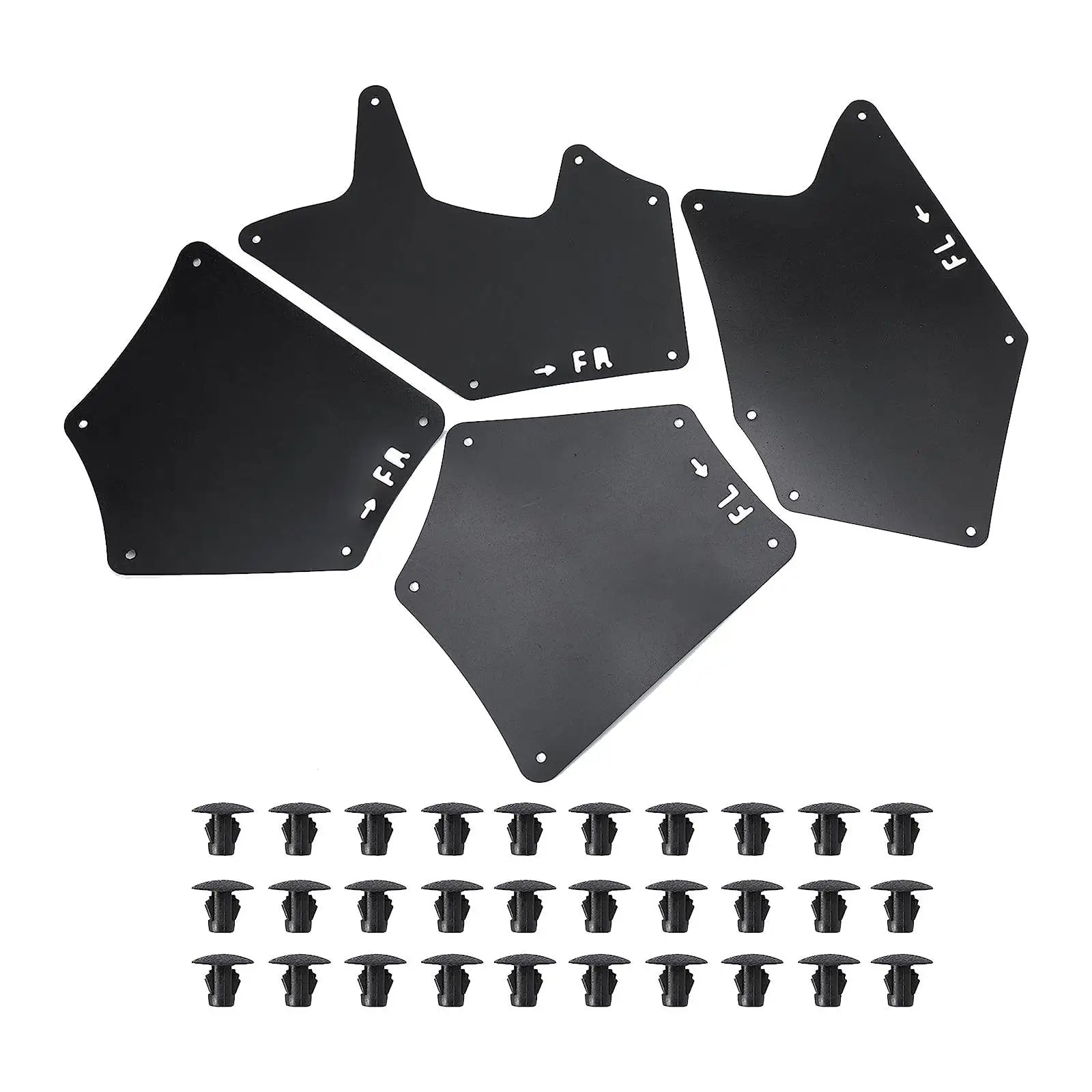 4x Mud Flaps Fender Liner Replacement Mudflaps for Toyota for tundra 2008-2021 Professional Sturdy Easy to Install Accessory