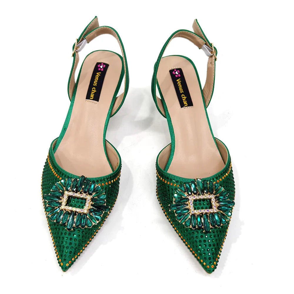 Sandali da donna nigeriani di alta qualità, stile italiano, sandali da donna africani, scarpe di lusso firmate, scarpe da donna 2025
