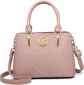 Borsa da donna Miss Lulu, borsa a manico medio con motivo litchi, borsa a tracolla elegante in maglia di alta qualità