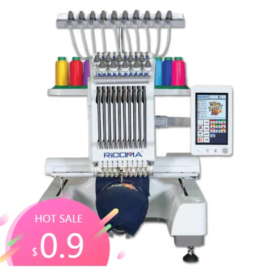 Macchina da ricamo pacchetto completo, 6, 10, 12 aghi, marca originale, nuova