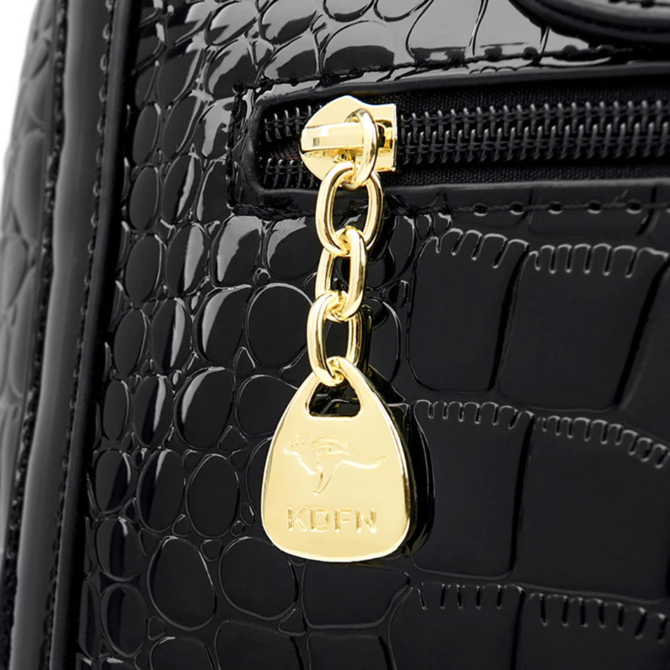 Borsa da donna in pelle di coccodrillo, nuova moda 2024, borse a tracolla da donna di lusso firmate, borsa da ragazza retrò alla moda, portafoglio Bolsas