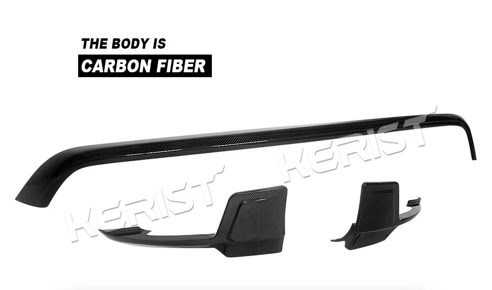 For Porsche Taycan RWD 4S Turbo S rear lip / trunk 2019-up Carbon fiber Body Kits Front Lip Rear Spoiler Side Skirts Diffuser