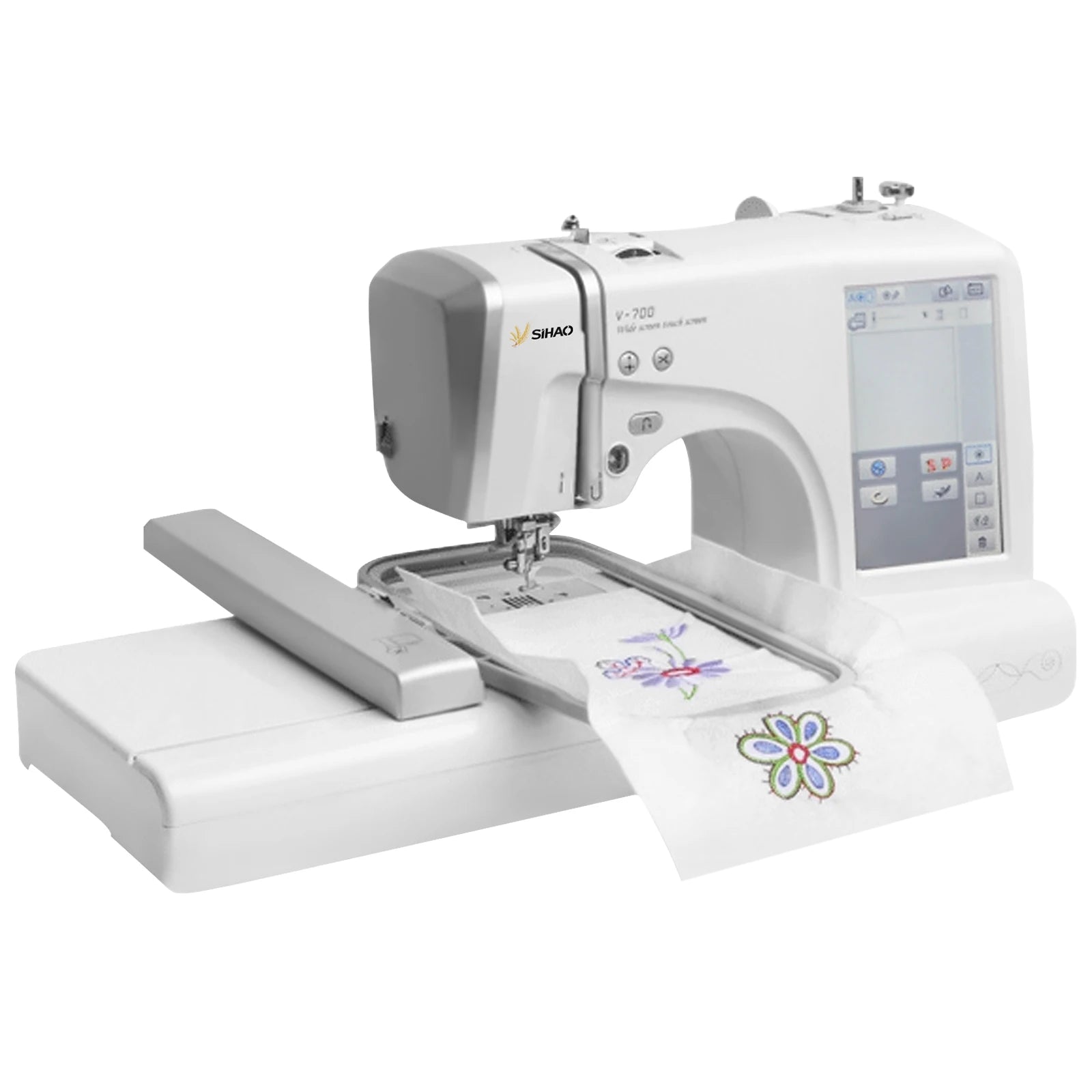 Macchina da ricamo SIHAO domestica commerciale automatica computerizzata LOGO Lettere MRSV700 Cucito elettrico con touch screen