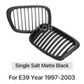 Front Bumper Lower Kidney Inside Grills Ventilation M Style Chrome Design Grille Facelift For BMW 5 Series E39 1997 -2003 LCI