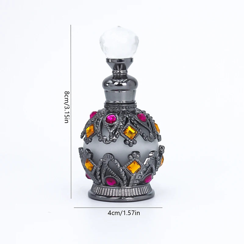 1 STKS Luxe Parfumfles Essentiële Olie Fles 15ml Lege Fles Opbergfles Cadeau Glazen Parfumfles Draagbare Flesjes