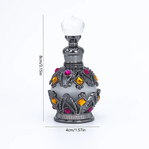 1 STKS Luxe Parfumfles Essentiële Olie Fles 15ml Lege Fles Opbergfles Cadeau Glazen Parfumfles Draagbare Flesjes