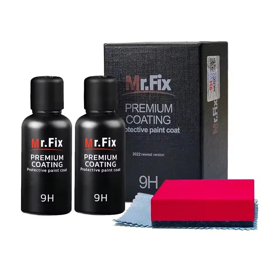 Mr Fix 9H Paint Care Car Polish Liquid Glass Ceramic Coat Anti-scratch Auto Detailing Glasscoat Super Hydrophobic Glass Coating