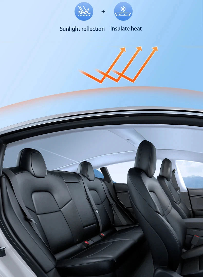 For Porsche Taycan 2019-2025 Car Ice Crystal Sunroof Sunshade Skylight Roof Heat Insulation Shading Interior Auto Accessory