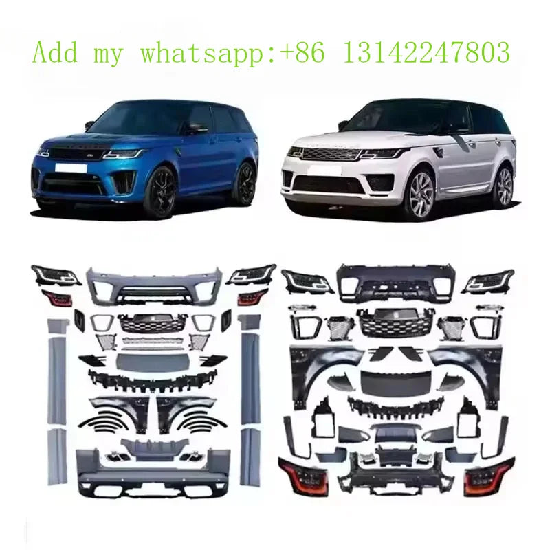 Car Conversion facelift bodykit For  Range Rover Sport 2014-2017 Upgrade Changed to 2018-2021 SVR Body Kits