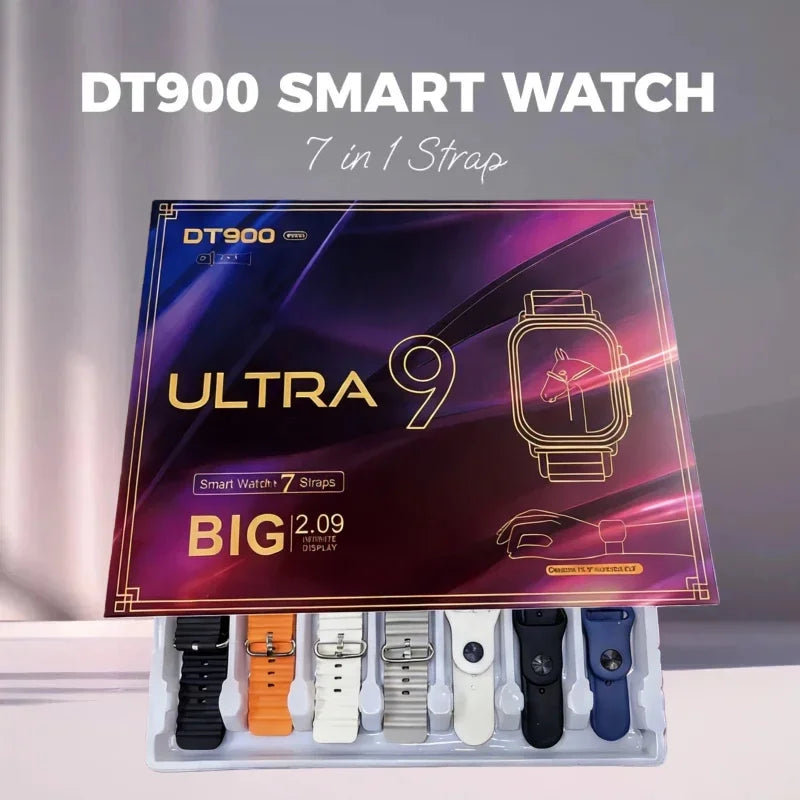7 Watch Straps New S900 Ultra Smartwatch Amoled Circular Screen ECG Monitoring Reloj inteligente with Protective Case