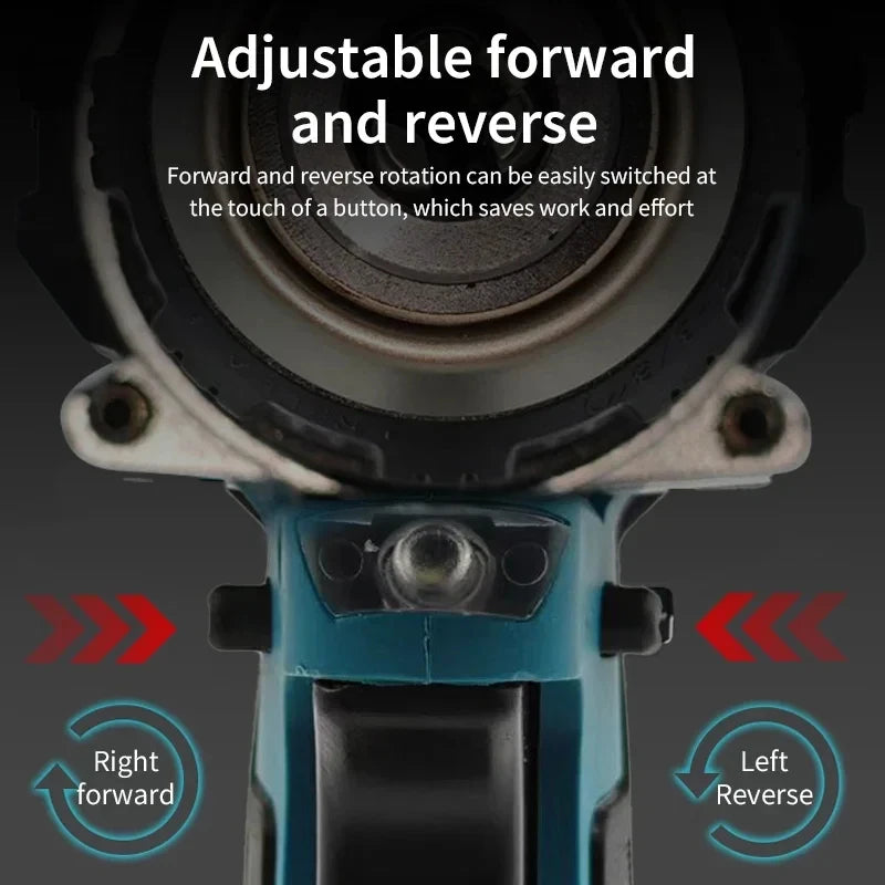 Makita DDF487 Trapano avvitatore a percussione ricaricabile al litio da 18V senza spazzole da 10mm, avvitatore elettrico a coppia elevata DDF487 per uso domestico