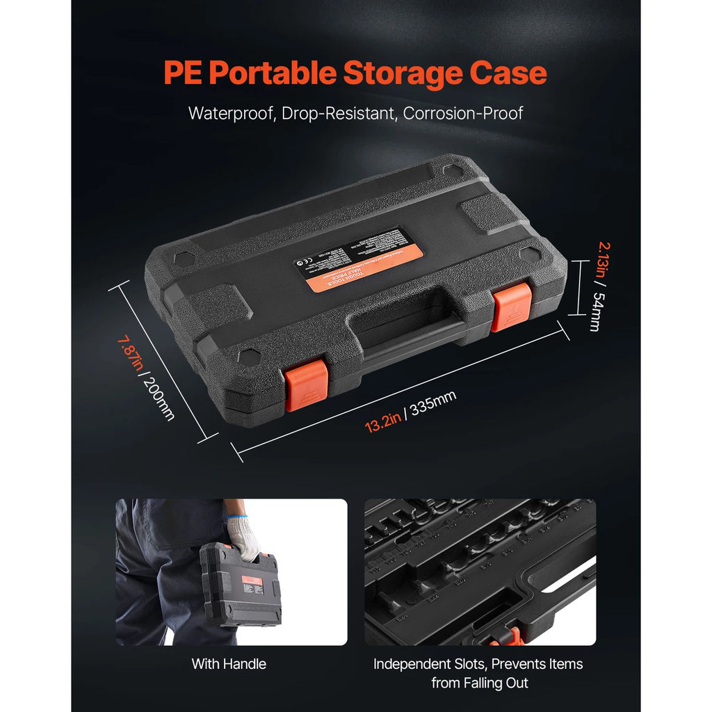SucceBuy Torx Bit en Externe Torx Dopsleutel Set 31-delig Gelegeerd Staal en Cr-V Staal met Adapter en Verbeterde Opbergkoffer