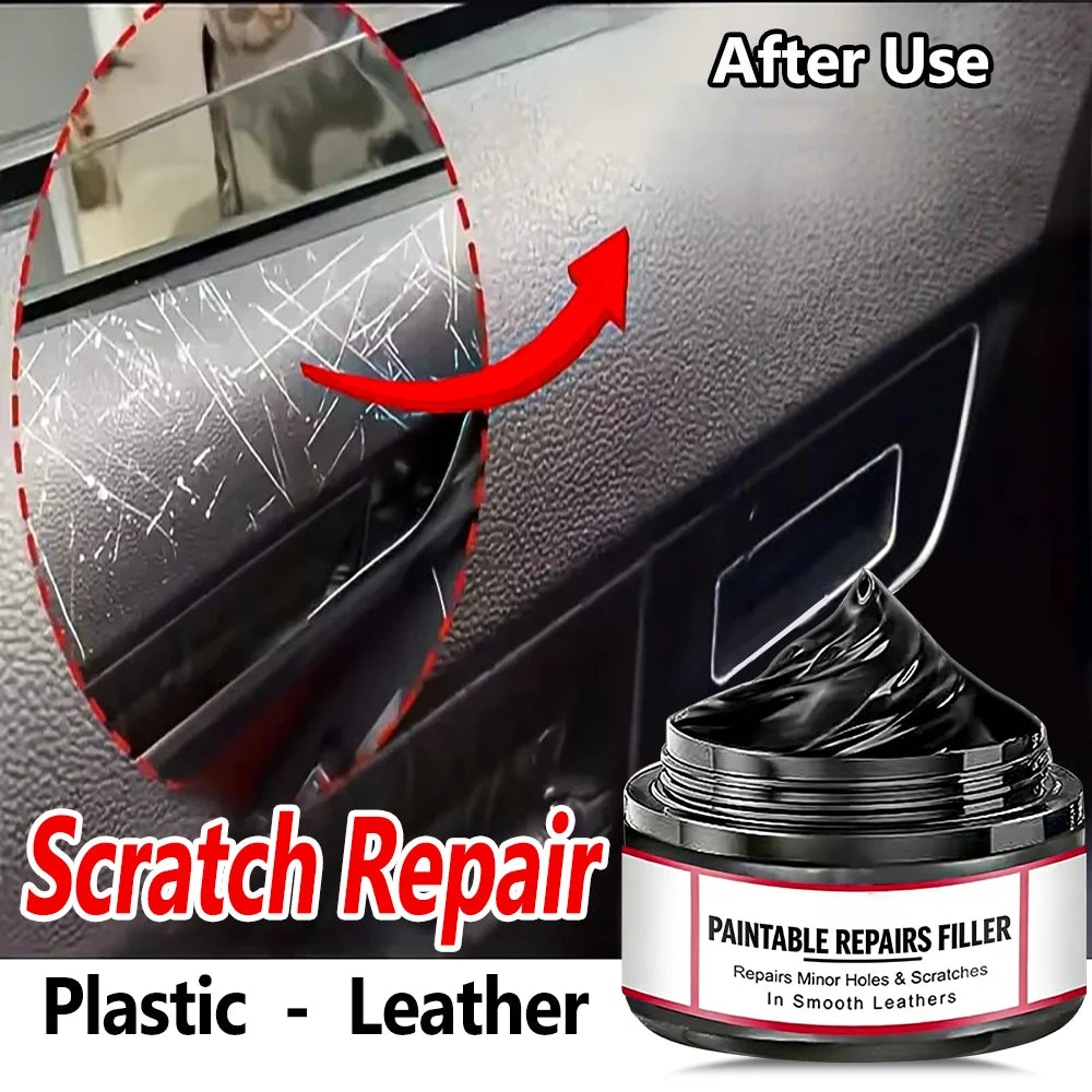 Automotive Plastic Repair Agent Car Interior Exterior Plastic Polishing Wax, Scratch Repair Anti-aging Cream, Suitable for Tires
