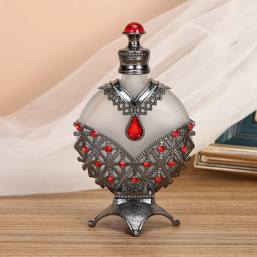 Set di Boccette di Profumo con Strass di Cristallo, Boccette Contagocce in Vetro Ricaricabili da 30ml e 10ml per Oli Essenziali, Accessori da Donna