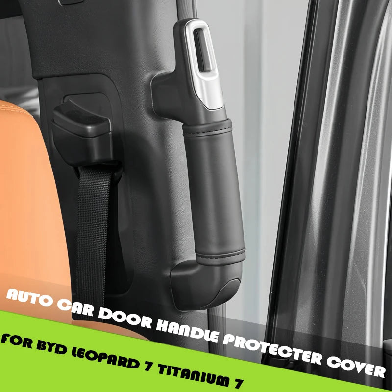 Auto Car Door Handle Protecter Cover Fit for BYD Leopard 7 Titanium 7 Modified Car B-pillar Handle Protection Cover Upgrade Part