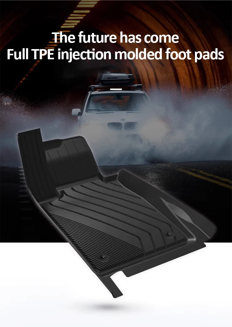 LHD Car Foot Pads For BYD Ti7 Fangchengbao Leopard 7 2025 2026 2027 Accessories TPE Auto Floor Mats All Weather Waterproof Mat