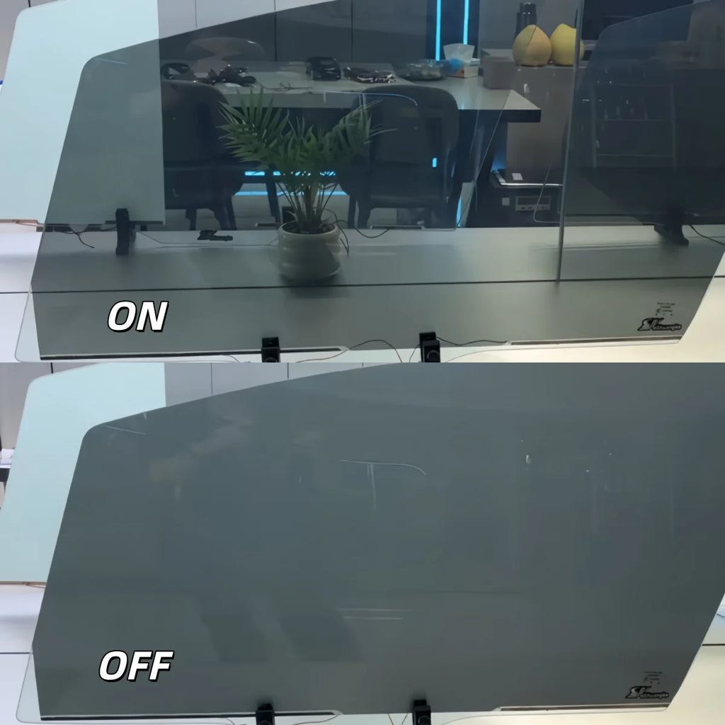 Black PDLC Film For Electric Car Windows 0.45mm With Silicone Glue - Privacy Smart Film Switchable Smart Glass Film