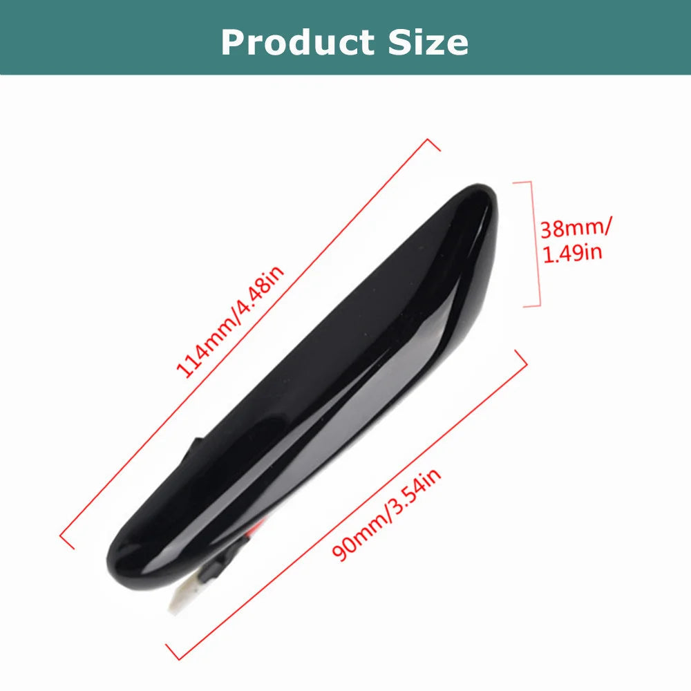 Sequential Flashing LED Turn Signal Side Marker Light For BMW E60 E61 E90 E91 E87 E81 E83 E84 E88 E92 E93 E82 E46 1 3 5 Series