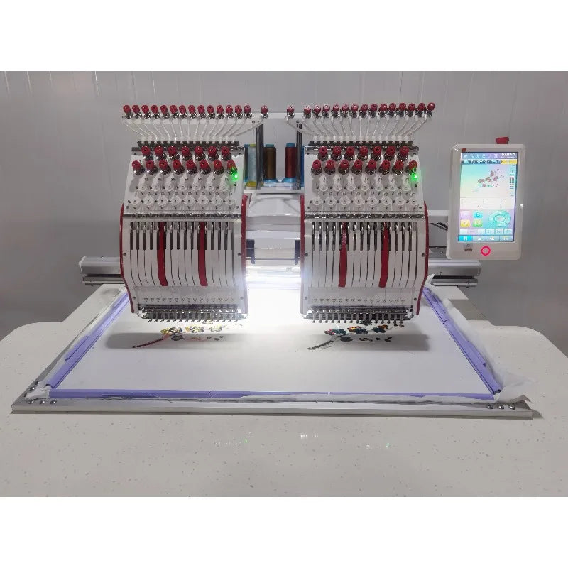 Computerized Embroidery Machine T-shirt Logo Cap Embroidery Industrial Grade Smart Motor High Speed for Home Business