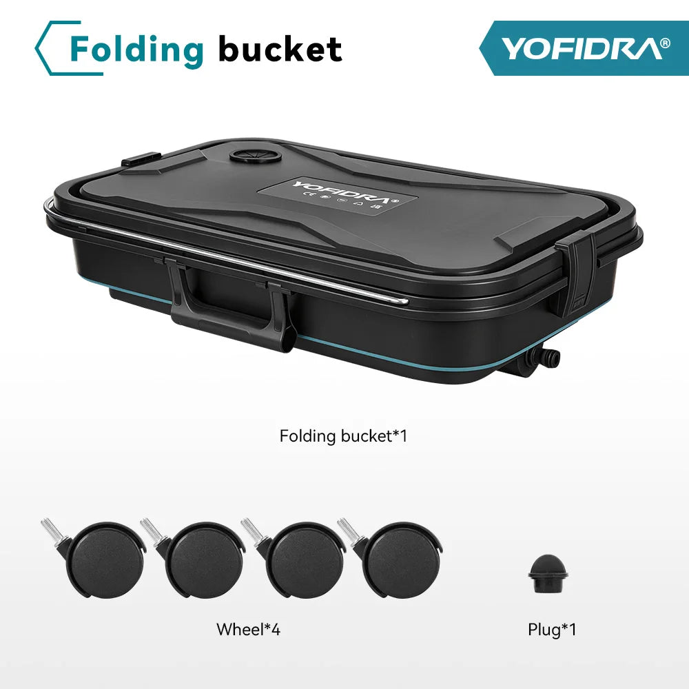 YOFIDRA 200Bar Idropulitrice Brushless ad Alta Pressione Pistola ad Acqua Elettrica con Secchio Spruzzatore per Pulizia Auto per Perno Batteria Makita 21V