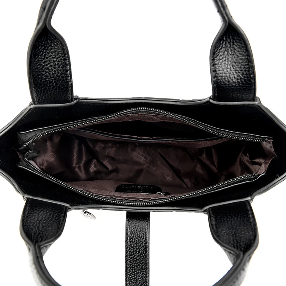 Borsa da donna di nuova tendenza 2024 in pelle morbida di alta qualità Borsa a tracolla da donna Bolsas Tinta unita Retrò Borsa a mano da donna Sac
