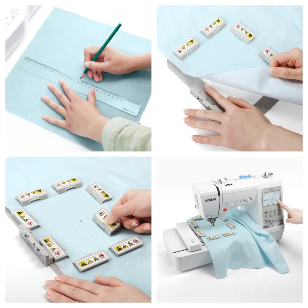 Kit telaio magnetico 3in1-AMK per Brother Innovis SE725, SE700, SE625, SE600, M240ED, PE545, PE500, PE525, 950D, PE540D, Innovis 950