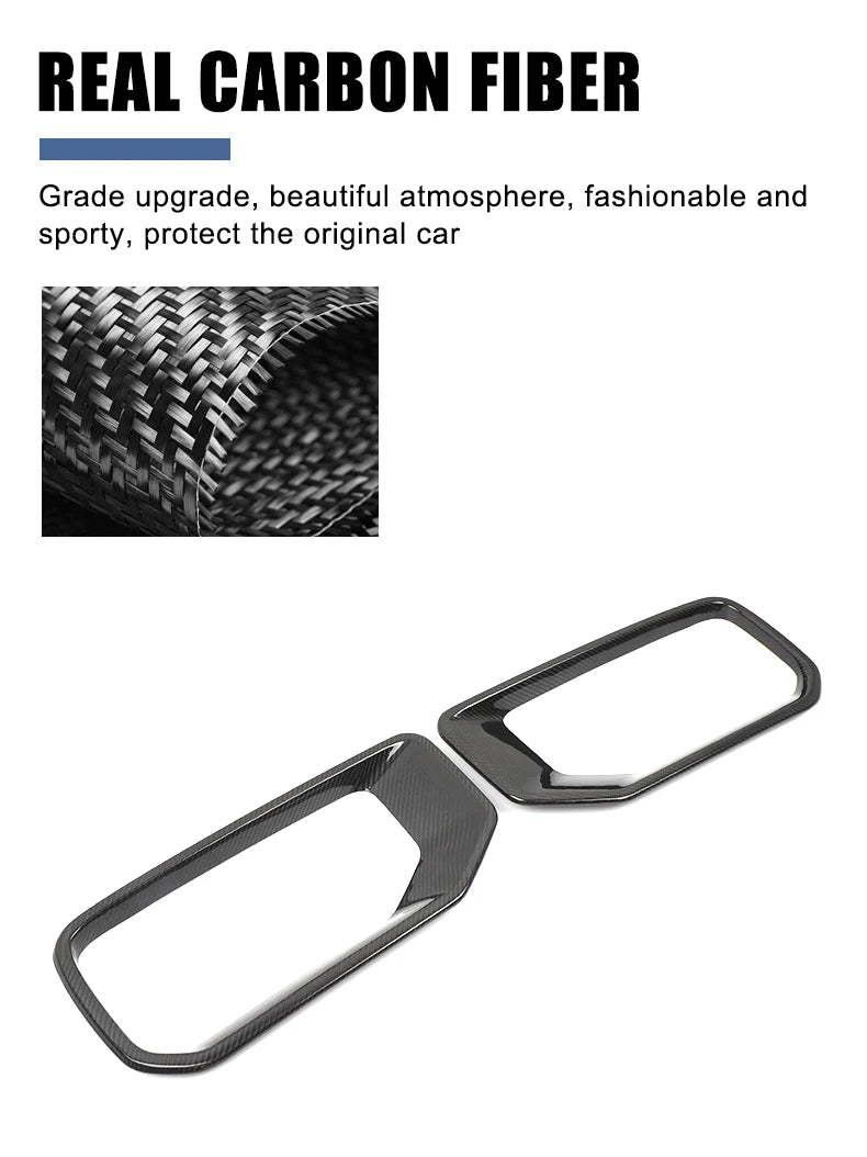 For Mercedes Benz G-Class W465 G63 2025+Real Carbon Fiber Car Front Bumper Side Air Inlet Decorative Frame Car Accessories