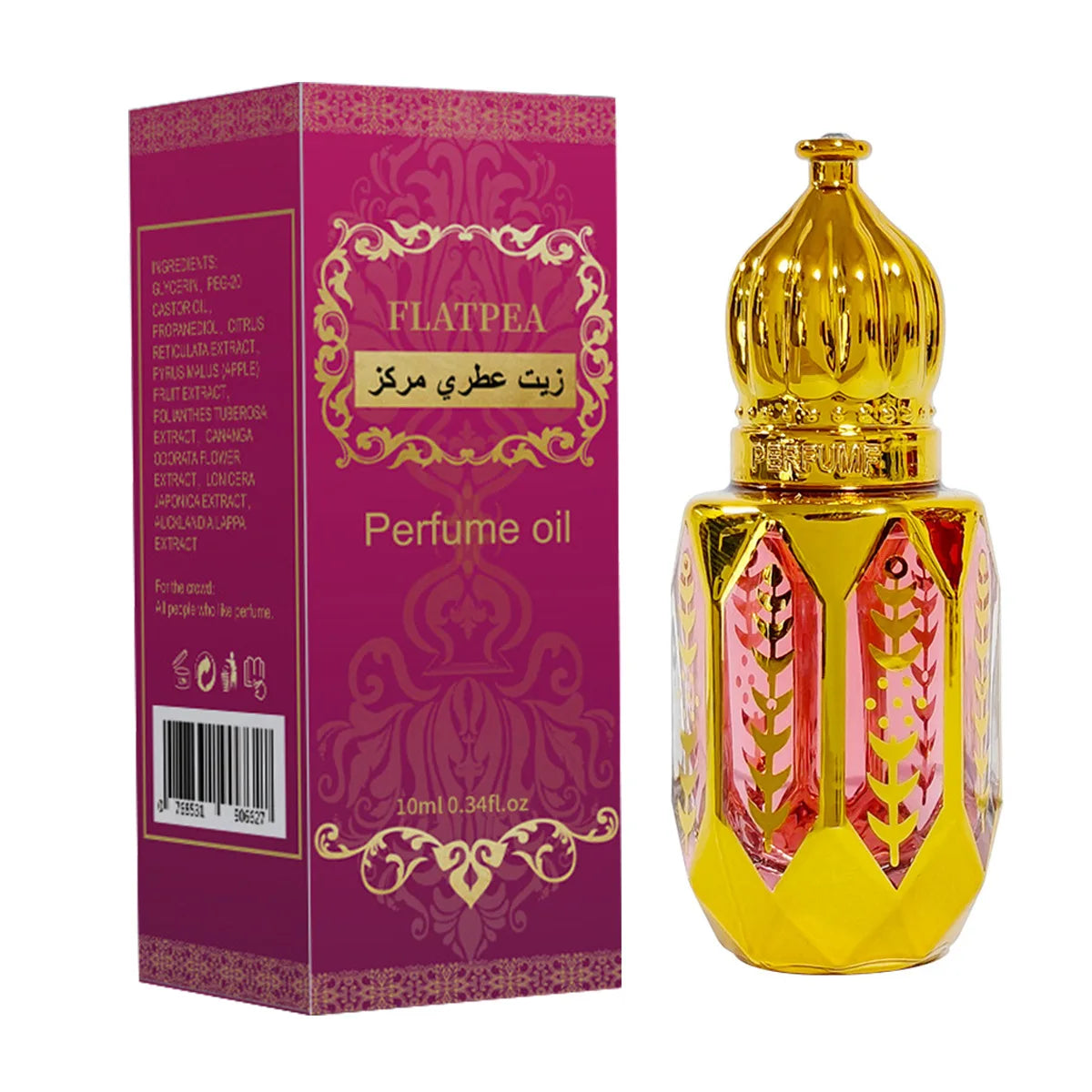 10ML Arabische parfum Midden-Oosten Dikke geurolie Lichaamsgeur bedekkend Eau De Parfum Langdurig Draagbaar Pipet Parfums