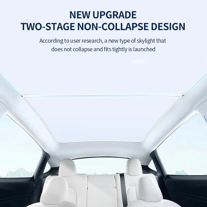 For Porsche Taycan 2019-2025 Car Ice Crystal Sunroof Sunshade Skylight Roof Heat Insulation Shading Interior Auto Accessory
