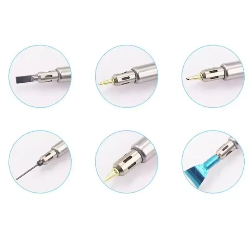 Kit saldatore a gas portatile, adatto per progetti fai da te, riparazioni tecniche e manutenzione elettrica.